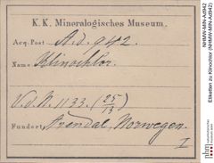 Etiketten zu Klinochlor (NHMW-MIN-Ad942)